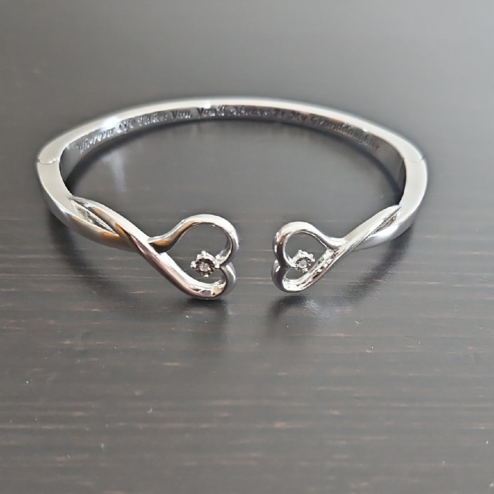 NWOT Sterling Silver Heart Infinity Bracelet